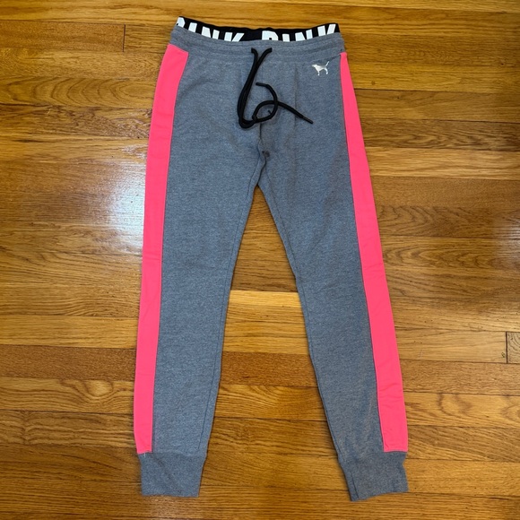 Victoria's Secret Pants - Pink by Victoria’s Secret Track Pants/Leggings in Gray/Pink - Size XS